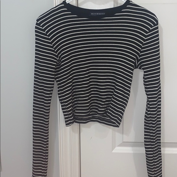 Brandy Melville Tops - Brandy Melville black and white striped top